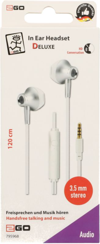 Écouteurs intra-auriculaires Deluxe Câble Jack 3.5 mm