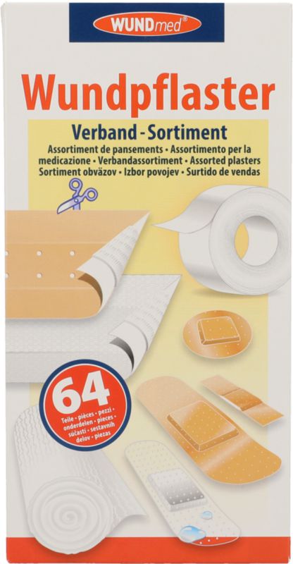 Verband-Sortiment, 64 Stück