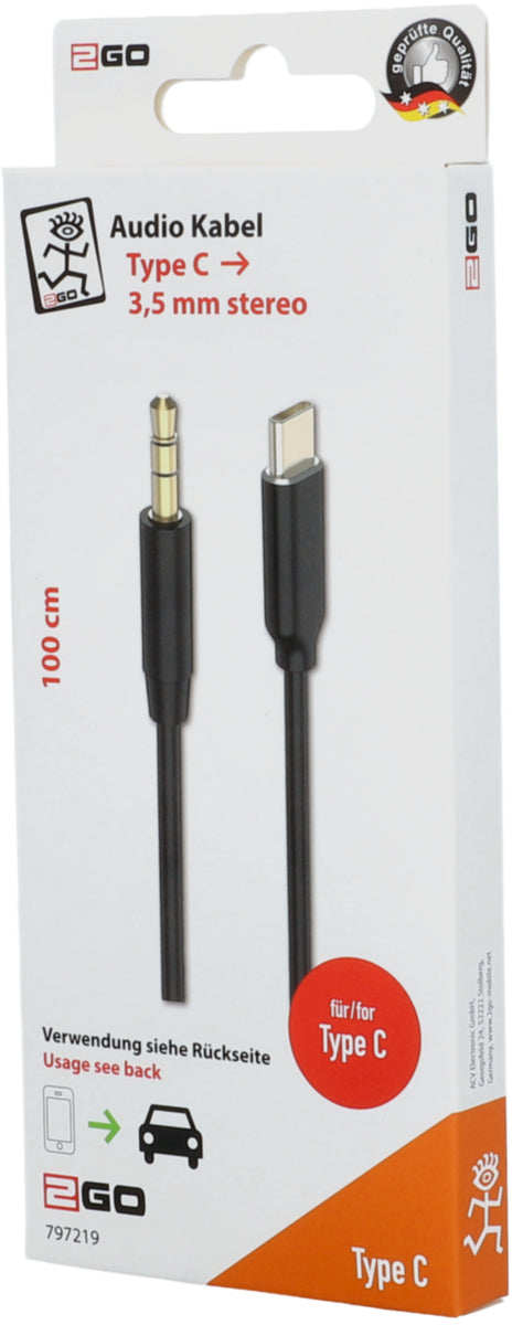 Audiokabel Jack 3.5 mm Typ C
