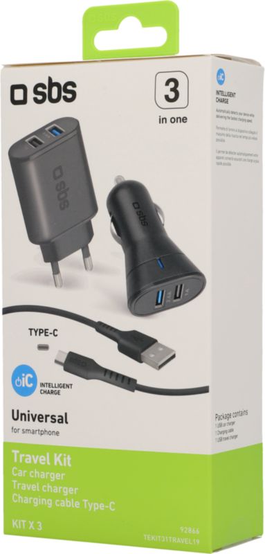 Travel Charger-Kit USB 2.4 A