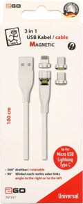 Daten-/Ladekabel Magnetic USB 3in1