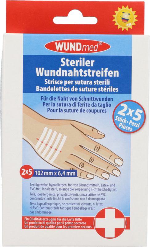Sterile Wundnahtstreifen, 2x5 Stück