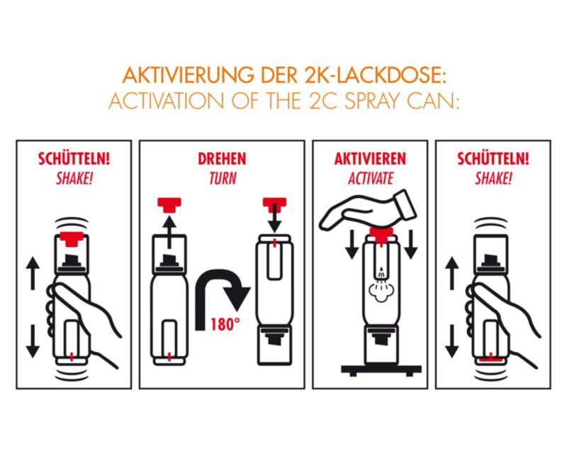 Auspuff 2K Lackspray schwarz glänzend