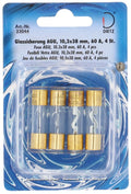 Fusible en verre 10.3x38mm, 60A, (4 pièces)