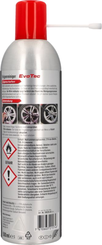 Performance Détergent jantes EvoTec Aerosol