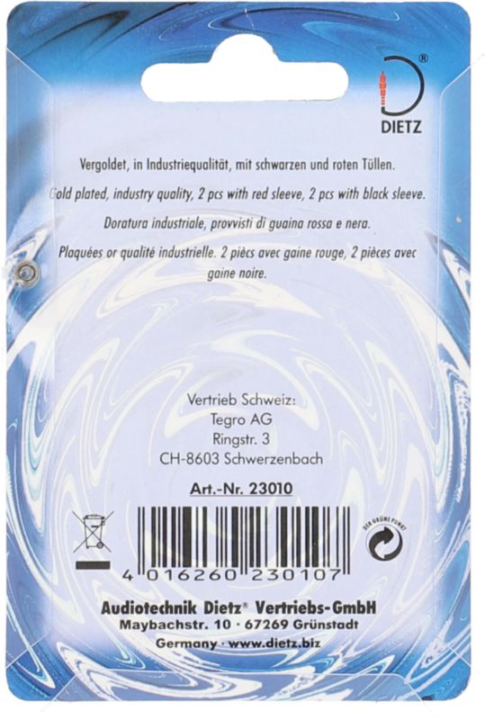Œillets pour câble de 10 mm²