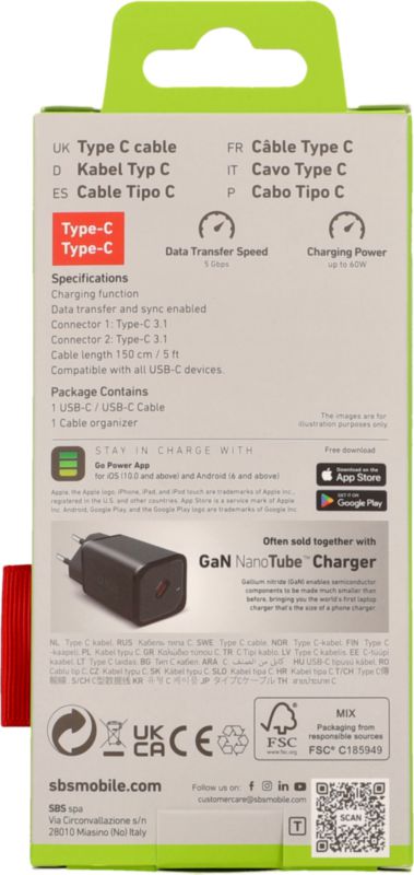 Câble de données/chargement Type C 3.1 Type C 3.1