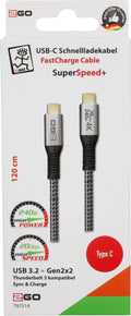 Daten-/Ladekabel Typ C 20 Gbps