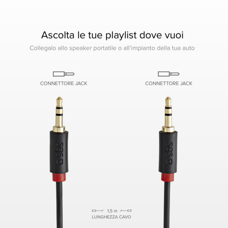 Audiokabel Jack 3.5 mm 2x