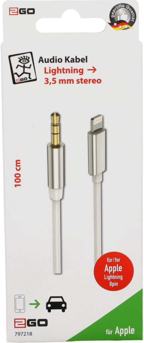 Audiokabel Jack 3.5 mm Lightning