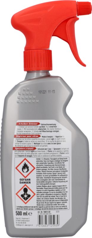 Dégivrant pour vitres