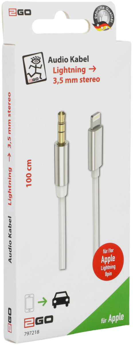 Audiokabel Jack 3.5 mm Lightning