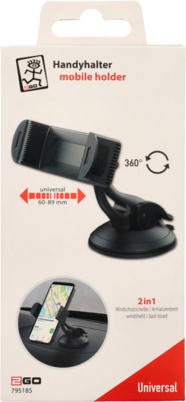Support pour téléphone portable à ventouse 360°