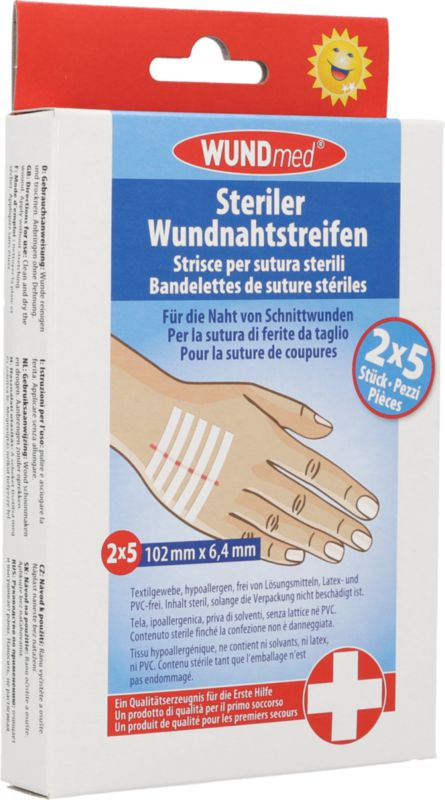Sterile Wundnahtstreifen, 2x5 Stück