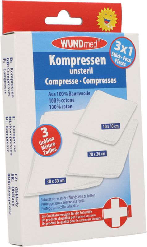 Kompressen, 3 Stück