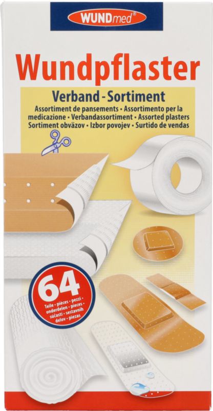 Verband-Sortiment, 64 Stück