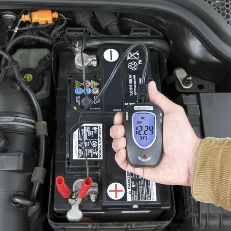 Batterietester mit LCD-Anzeige