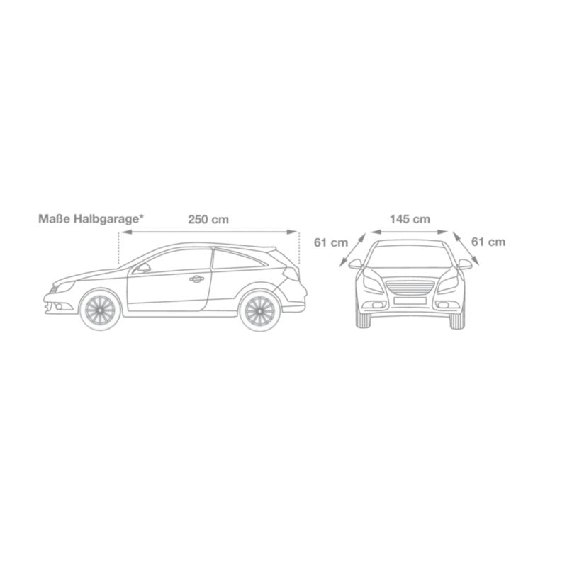 Halbgarage S