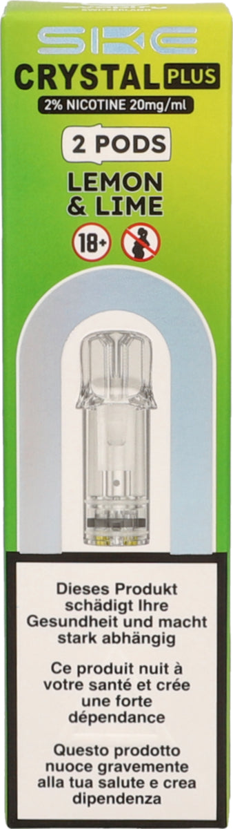 Crystal Plus Lemon Lime - Recharge E-Pod - 2 pièces de 2 ml
