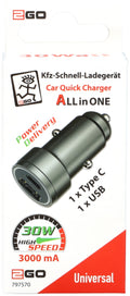 Car Charger PD USB Typ C 3.0 A 30 W