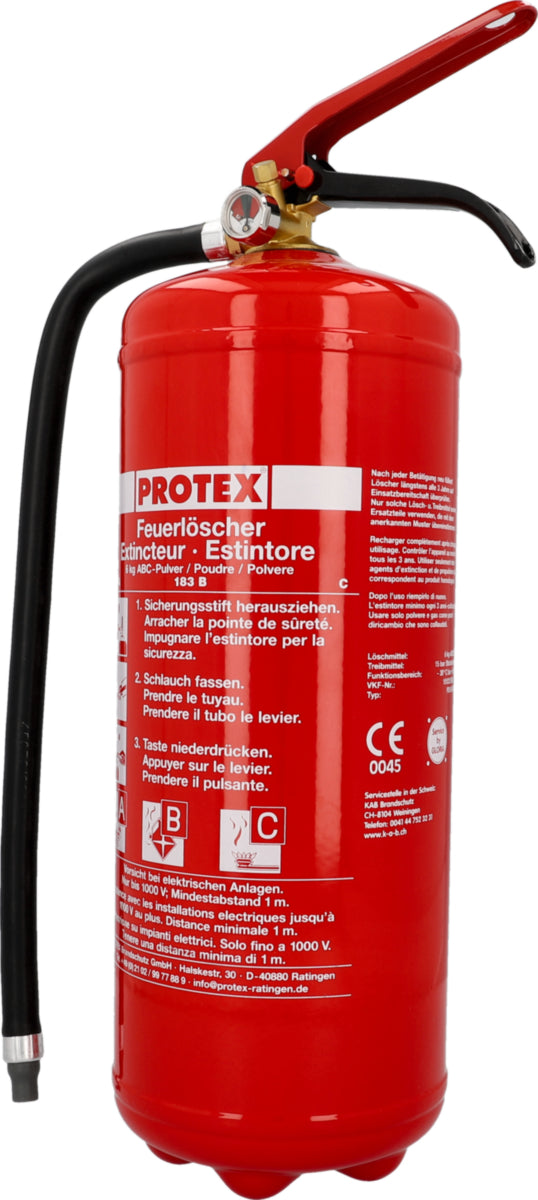 Pulverfeuerlöscher 6 kg