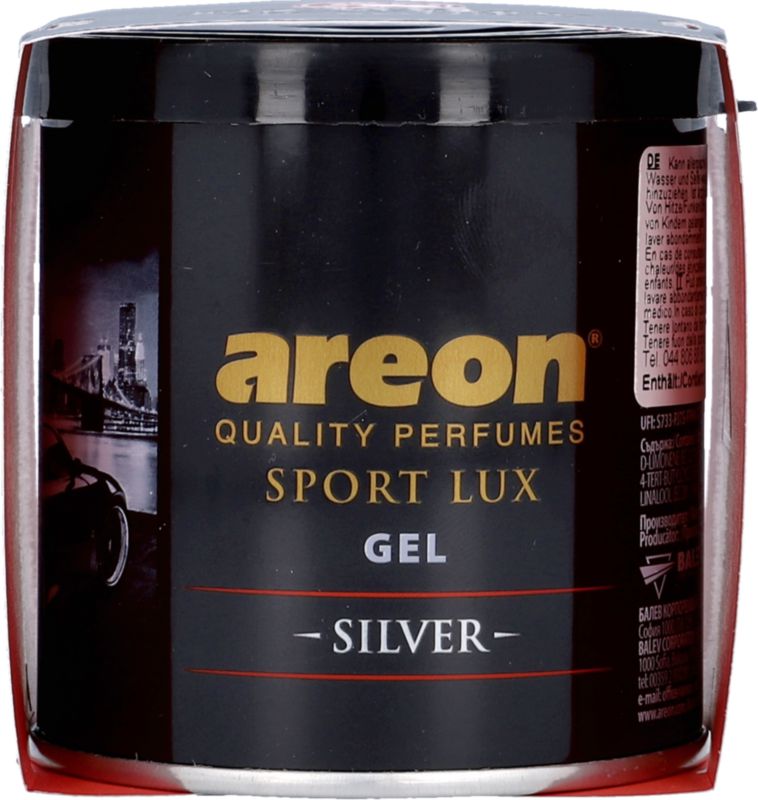 Car Sport Lux Silver Gel Can