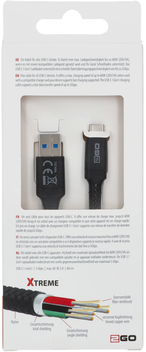 Daten-/Ladekabel USB Typ C