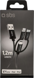 Câble de données/chargement USB 3 en 1