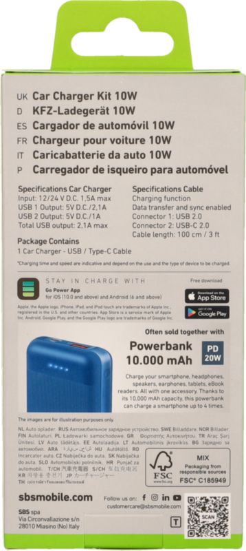 Car Charger-Set USB Typ C 2.1 A