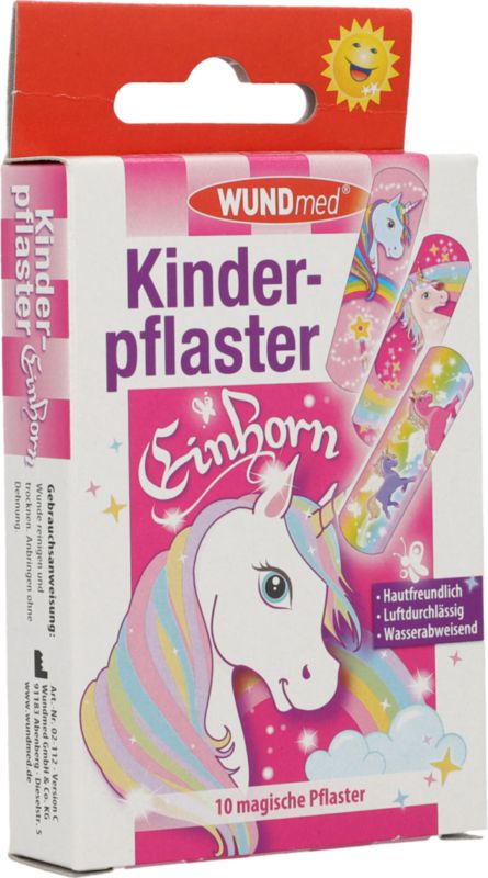 Kinderpflaster Einhorn, 10 Stück
