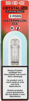 Crystal Plus Watermelon - Recharge E-Pod - 2 pièces de 2 ml
