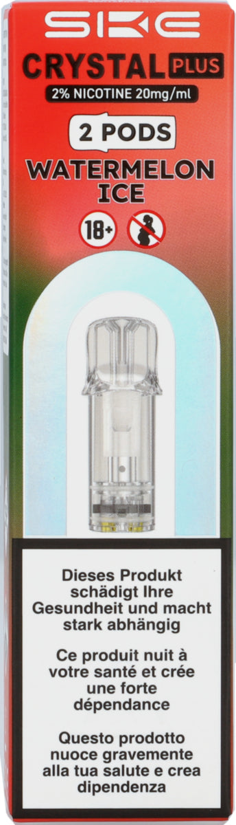 Crystal Plus Watermelon - Recharge E-Pod - 2 pièces de 2 ml