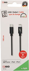 Daten-/Ladekabel Typ C Lightning MFI