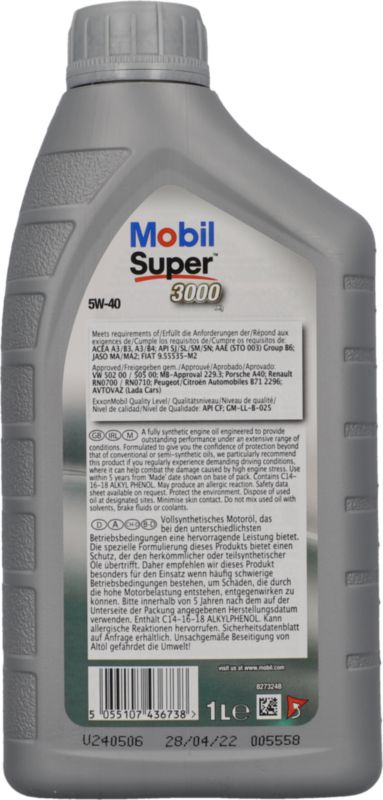 Super 3000X1 5W-40