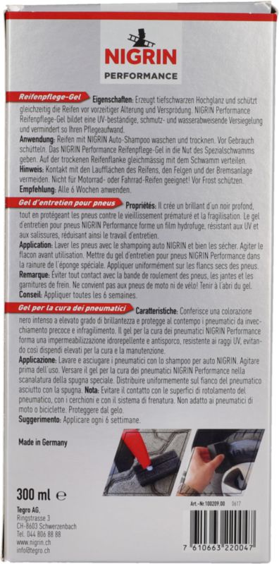 Performance Gel d'entretien pour pneus