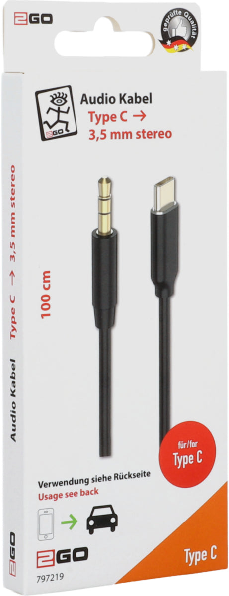 Audiokabel Jack 3.5 mm Typ C