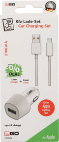 Car Charger-Set USB Lightning 2.1 A
