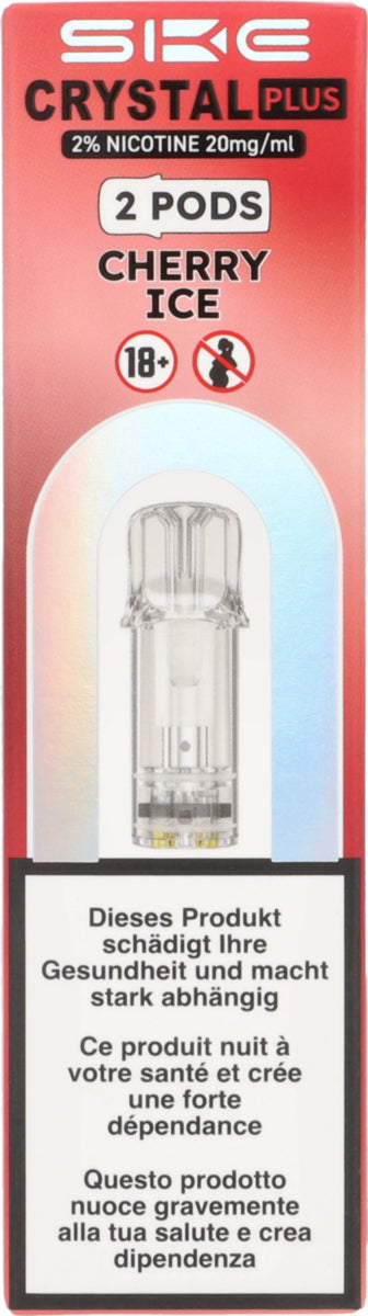 Crystal Plus Cherry - Recharge E-Pod - 2 pièces de 2 ml