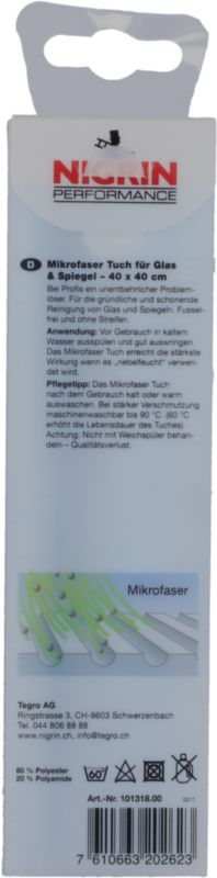 Performance Mikrofaser-Tuch Glas&Spiegel