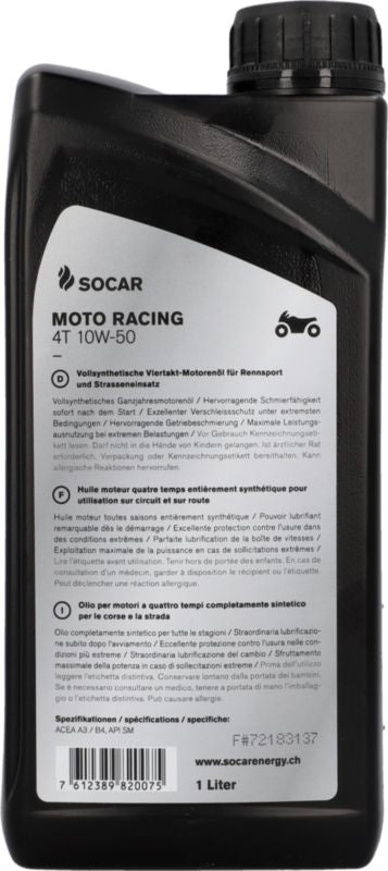 SOCAR Öl Moto Racing 4T 10W-50