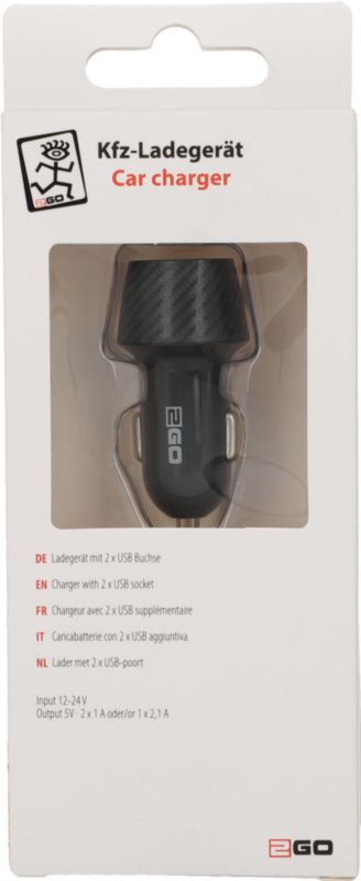 Chargeur voiture 2 x USB 2.1 A