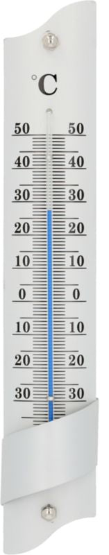 Aussenthermometer Metall grau