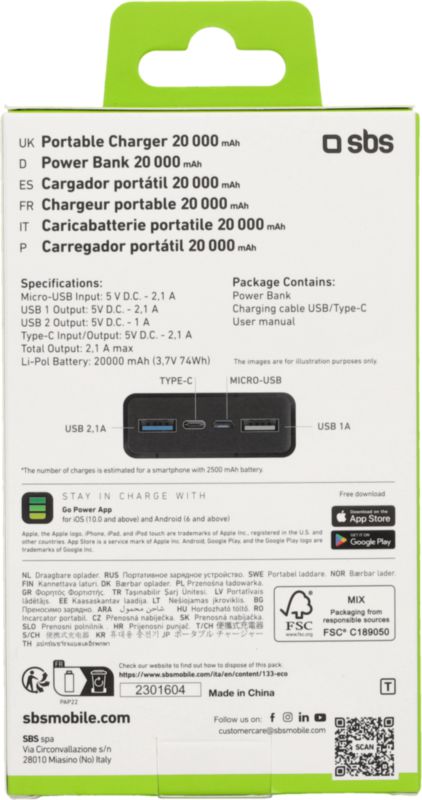Batterie externe 2x USB Type C
