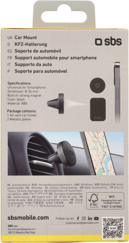 Handyhalter Lüftung Magnetic Plug
