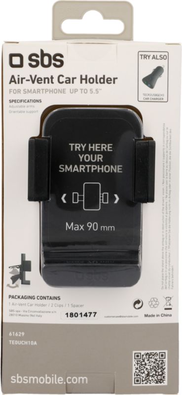 Support pour téléphone portable Ventilation grille d'aération