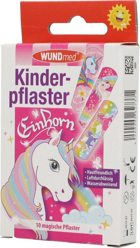 Kinderpflaster Einhorn, 10 Stück